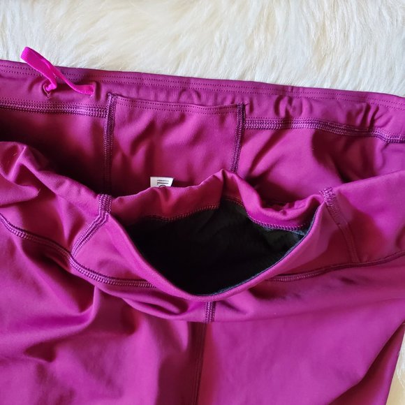 Athleta Contender Purple Plum Side Stripe Leggings Size XL - Picture 8 of 14